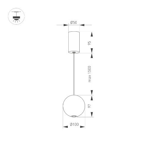 Светильник SP-ELEMENTA-ORB-R100-9W Warm3000 (GD, 39 deg, 230V) (Arlight, IP40 Металл, 3 года)