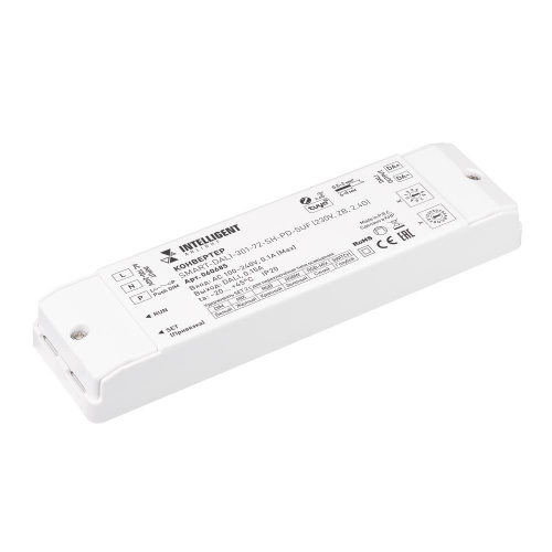 INTELLIGENT ARLIGHT Конвертер SMART-DALI-301-72-SH-PD-SUF (230V, ZB, 2.4G) (IARL, IP20 Пластик, 5 лет)