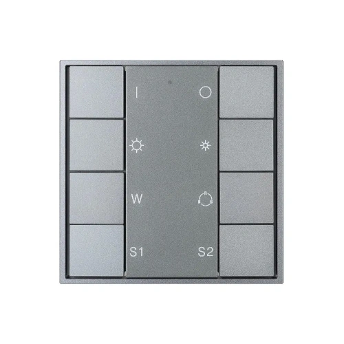 INTELLIGENT ARLIGHT Кнопочная панель DALI-201-23-1G-2SC-RGBW-DT8-IN Silver (BUS, Frame) (IARL, IP20 Металл, 3 года)