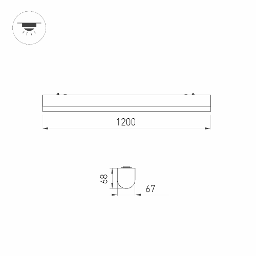 Светильник ALT-LARGO-1200-30W Day4000 (WH, 120 deg, 230V) (Arlight, IP65 Пластик, 5 лет)