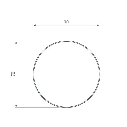 Экран SL-ROUND-D70-360deg-2000 OPAL (Arlight, Пластик)