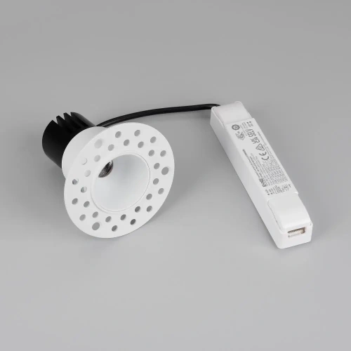 Светильник MS-INVISIO-TRIMLESS-R45-10W Day4000 (WH-WH, 36 deg, 230V) (Arlight, IP54 Металл, 5 лет)