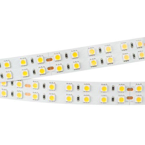 Лента RT 2-5000 24V Warm2700 2x2 (5060, 720 LED, LUX) (Arlight, 34.4 Вт/м, IP20)