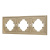 Рамка пластиковая FRM-TENDO-SFPL-3-GD (Arlight, Матовый песочный) Рамка пластиковая FRM-TENDO-SFPL-3-GD (Arlight, Матовый песочный)