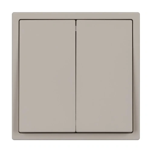 ARL NOBE Выключатель перекрёстный 2 кл софт-тач кашемир SWT-MKX2-SFPL-CA (250V, 10A) (Arlight, -)
