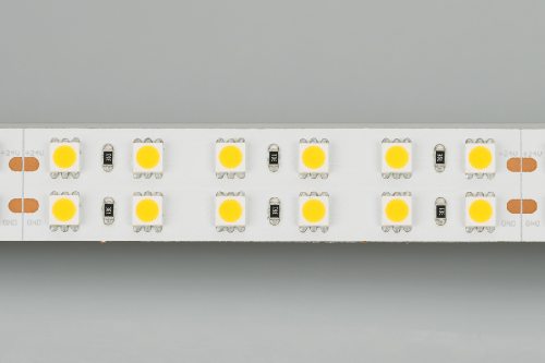 Лента RT 2-5000 24V Warm2700 2x2 (5060, 720 LED, LUX) (Arlight, 34.4 Вт/м, IP20)