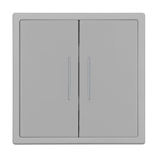 Механизм звонкового выключателя двухклавишный LED SWT-NOBE-MKR2-SFPL-L-IS (230V, 10A) (Arlight, Никель)