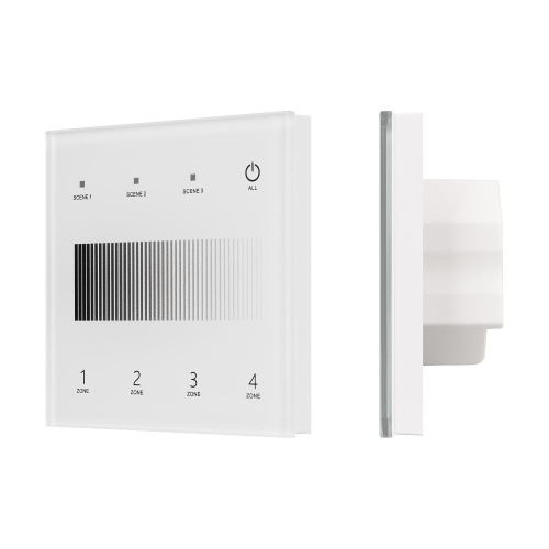 INTELLIGENT ARLIGHT Сенсорная панель SMART-DALI-301-11-4G-3SC-DT6 Белая (230V, встраиваемая, 2.4G) (IARL, IP20 Пластик, 5 лет)