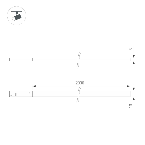 Светильник MAG-MICROCOSM-FLAT-ELASTIC-L2000-16W Day4000 (BK, 100 deg, 24V) (Arlight, IP20 Пластик, 3 года)