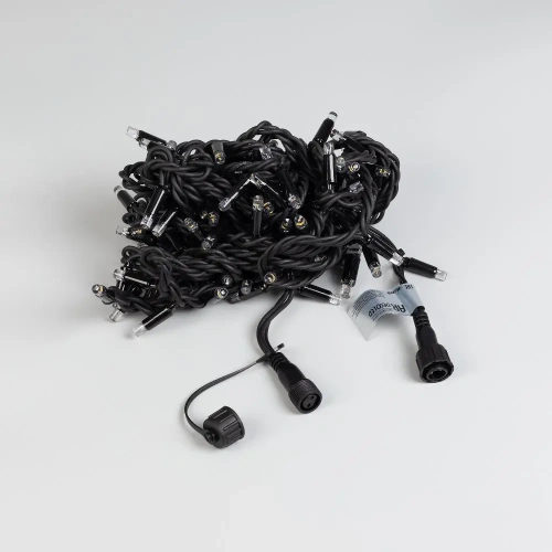 Светодиодная гирлянда ARD-STRING-PRO-10000-BLACK-100LED-FLASH WHITE (230V, 7W) (Ardecoled, IP65, 2 года)
