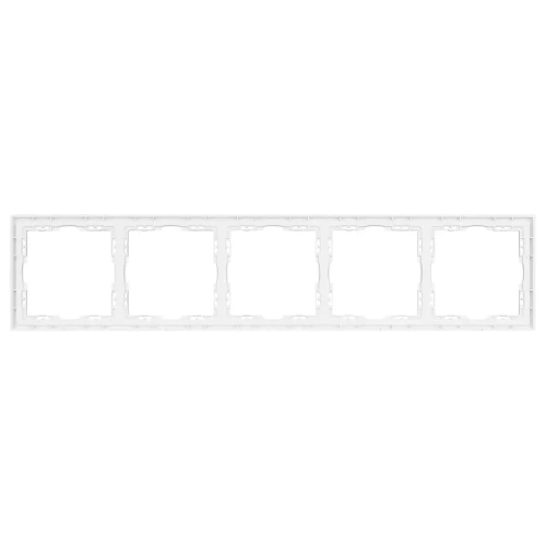 Рамка пластиковая FRM-NOBE-SFPL-5-WH (Arlight, Белый кварц)