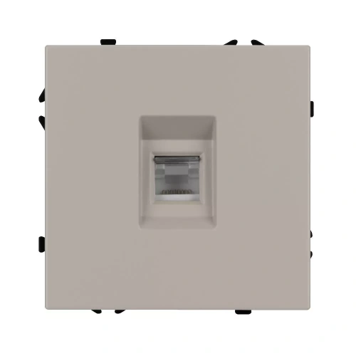 Механизм телефонной розетки SCT-NOBE-MTL1-SFPL-CA (RJ-11, 4C) (Arlight, Кашемир)