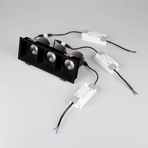 Светильник MS-FLOW-BUILT-S230x85-3x12W Day4000 (BK, 15 deg, 230V) (Arlight, IP20 Металл, 5 лет)