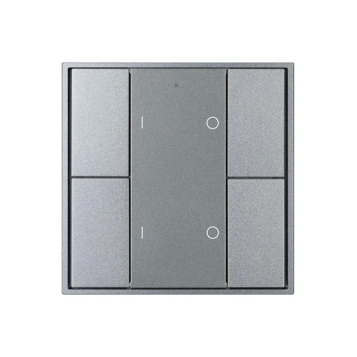 INTELLIGENT ARLIGHT Кнопочная панель DALI-201-23-2G-DIM-DT6-IN Silver (BUS, Frame) (IARL, IP20 Металл, 3 года)