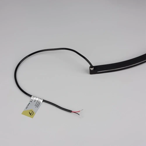 Лента герметичная NOVA-TOP-BLACK-A120-16x15mm 24V Warm3500 (10 W/m, IP67, 2835, 5m, wire x2) (Arlight, Вывод боковой, 5 лет)