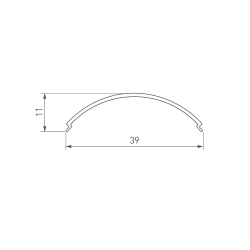 Экран SL-KANT-H30-3000 ROUND OPAL (Arlight, Пластик)