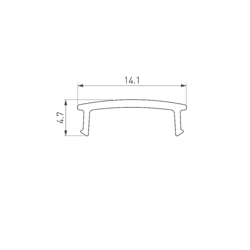 Экран ARH-DECORE-S12 Flat Clear (Arlight, Пластик)