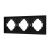 Рамка пластиковая FRM-TENDO-SFPL-3-BK (Arlight, Матовый черный) Рамка пластиковая FRM-TENDO-SFPL-3-BK (Arlight, Матовый черный)