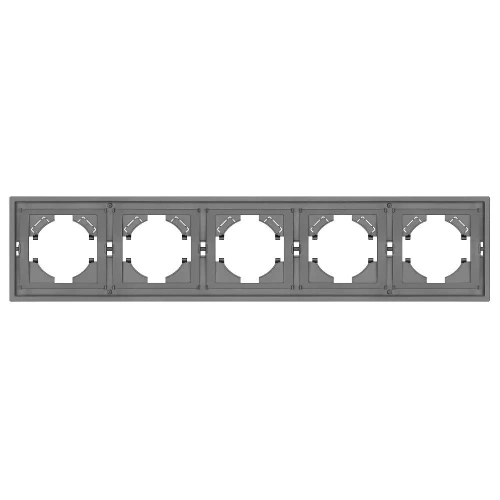 Рамка пластиковая FRM-TENDO-PL-5-GR (Arlight, Графитовый)