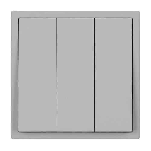 Механизм выключателя трехклавишный непроходной SWT-NOBE-MK03-SFPL-IS (230V, 10A) (Arlight, Никель)