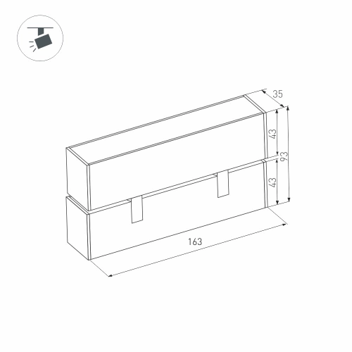 Светильник MAG-LASER-FOLD-45-S160-6W Warm3000 (BK, 15 deg, 24V) (Arlight, IP20 Металл, 3 года)