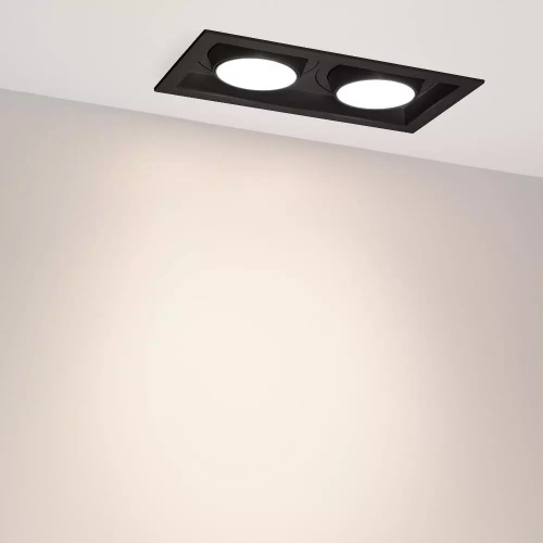 Светильник MS-VORTEX-BUILT-S250x140-2x30W Day4000 (BK-BK, 50 deg, 230V) (Arlight, IP20 Металл, 5 лет)