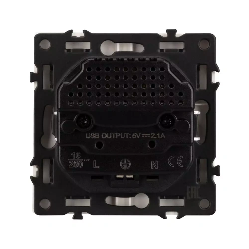 Механизм розетки с USB зарядкой SCT-NOBE-MUAA-SFPL-GD (230V, 16A) (Arlight, Золотой песок)