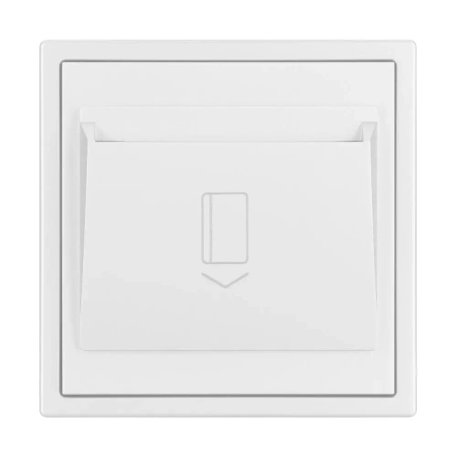 ARL NOBE Выключатель карточный магнитный софт-тач белый кварц SWT-CRD-SFPL-WH (250V, 25A) (Arlight, -)