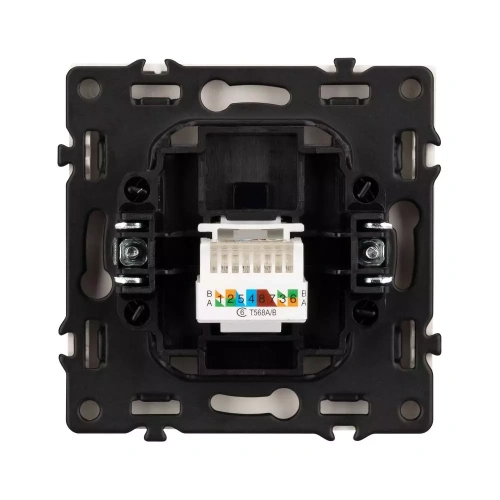 Механизм компьютерной розетки SCT-NOBE-MPC1-SFPL-WH (RJ-45, CAT6) (Arlight, Белый кварц)