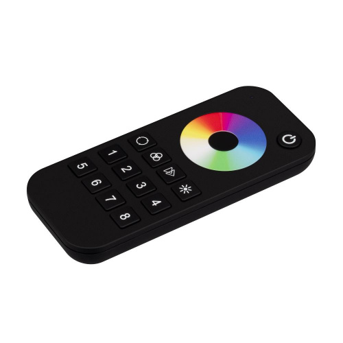 INTELLIGENT ARLIGHT Пульт SMART-SPI-801-52-8SC-RGBW-SUF Black (3V, 2.4G) (IARL, IP20 Пластик, 5 лет)