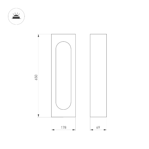 Светильник LGD-MUSE-BOLL-H650-12W Warm3000 (DG, 296 deg, 230V) (Arlight, IP65 Металл, 3 года)