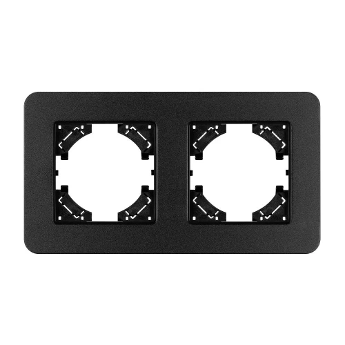 Рамка алюминиевая FRM-AKIRY-SFAL-2-BK (Arlight, -)