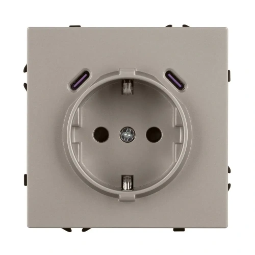 Механизм розетки с USB зарядкой SCT-NOBE-MUCC-SFPL-CA (230V, 16A) (Arlight, -)