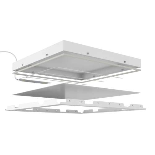 Clip-In Standart 600x600x60 80Вт 3000К IP54 Микропризма