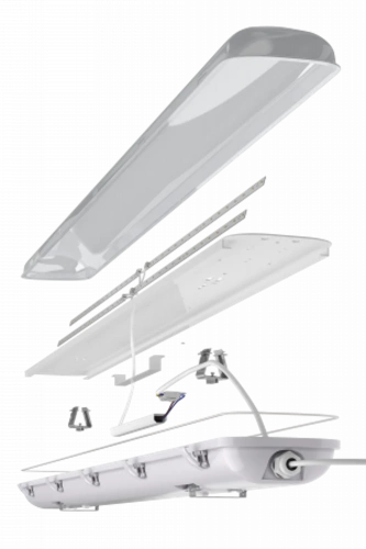 ЛСП Advanced 2x36 1200 IP65 50Вт 3000К Прозрачный