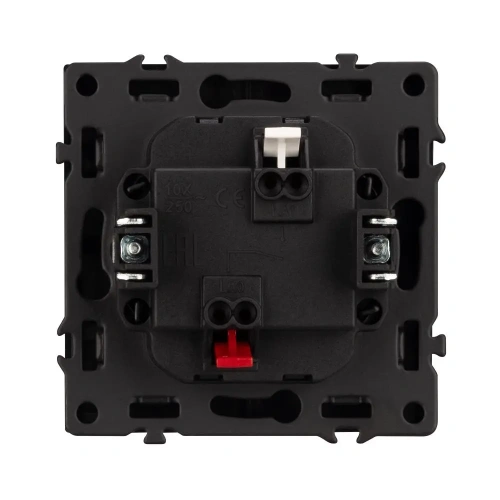 ARL NOBE Выключатель 1 кл софт-тач черный оникс SWT-MK01-SFPL-BK (250V, 10A) (Arlight, -)