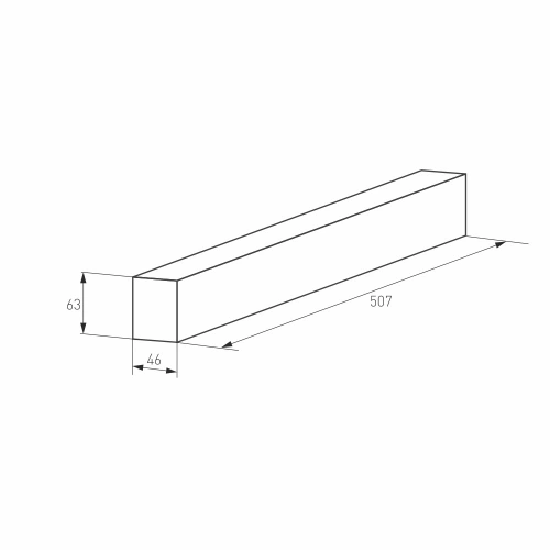 Трек MAG-TRACK-4563-500 (BK) (Arlight, IP20 Металл, 3 года)