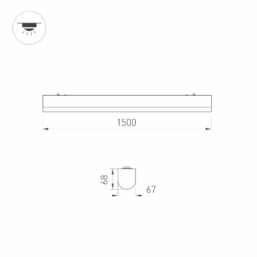 Светильник ALT-LARGO-1500-40W Day4000 (WH, 120 deg, 230V) (Arlight, IP65 Пластик, 5 лет)