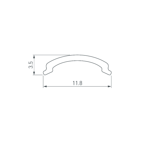 Экран ARH-KANT-H10-2000 Round Opal (Arlight, Пластик)