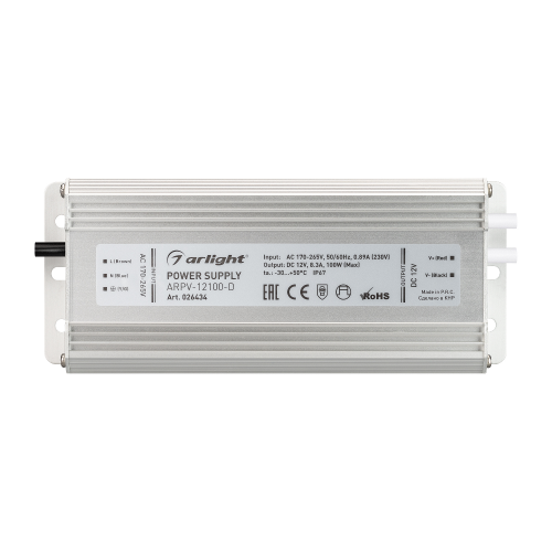 Блок питания ARPV-12100-D (12V, 8.3A, 100W) (Arlight, IP67 Металл, 3 года)