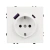 ARL NOBE Розетка зк со шторками с USB тип А+С софт-тач белый кварц SCT-MUAC-SFPL-WH (250V, 16A) (Arlight, -)
