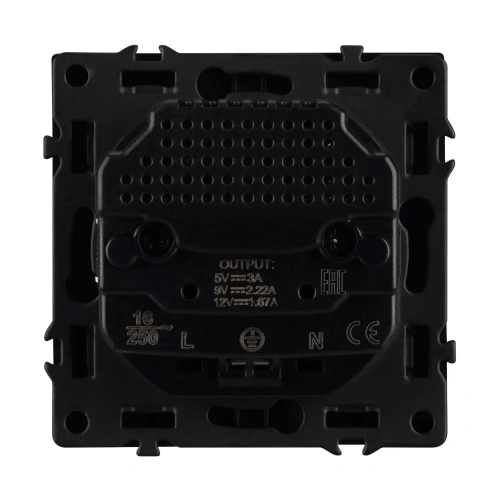 ARL NOBE Розетка зк со шторками с USB тип C+С софт-тач серый базальт SCT-MUCC-SFPL-GR (250V, 16A) (Arlight, -)