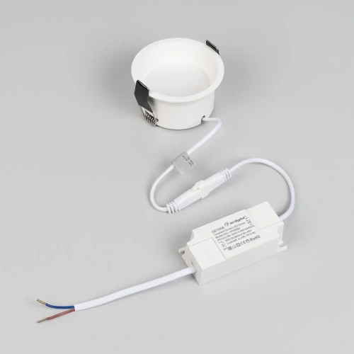 Светильник MS-BREEZE-BUILT-R82-9W Warm3000 (WH, 85 deg, 230V) (Arlight, IP20 Металл, 5 лет)