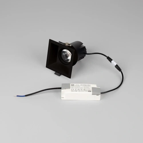 Светильник MS-FLOW-BUILT-S85x85-6W Warm3000 (BK, 55 deg, 230V) (Arlight, IP20 Металл, 5 лет)