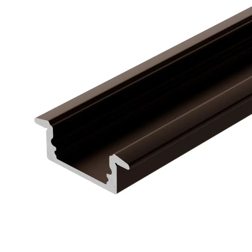 Профиль LINE-2308-F-2000 ANOD BROWN DEEP (Arlight, Алюминий)