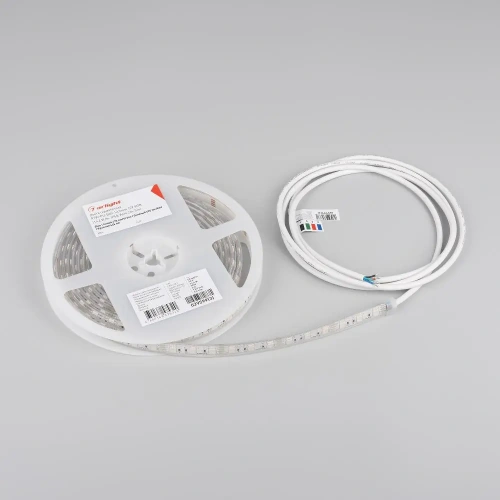 Лента герметичная RTW-PU-B60-12.5mm 12V RGB (14.4 W/m, IP68, Wire 2m, 5m) (Arlight, -)