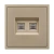 ARL NOBE Розетка телефонная двойная софт-тач золотой песок SCT-MTL2-SFPL-GD (2хRJ-11, 4C) (Arlight, -)