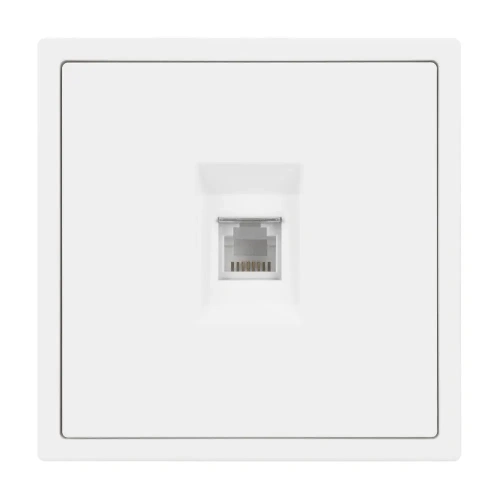 ARL NOBE Розетка телефонная софт-тач белый кварц SCT-MTL1-SFPL-WH (RJ-11, 4C) (Arlight, -)