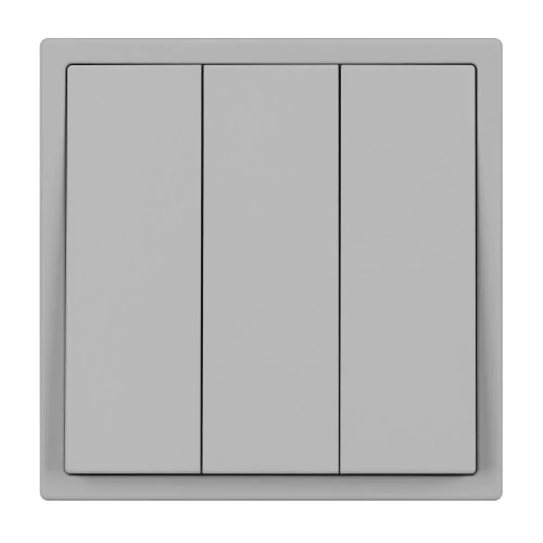 ARL NOBE Выключатель 3 кл софт-тач никель SWT-MK03-SFPL-IS (250V, 10A) (Arlight, -)