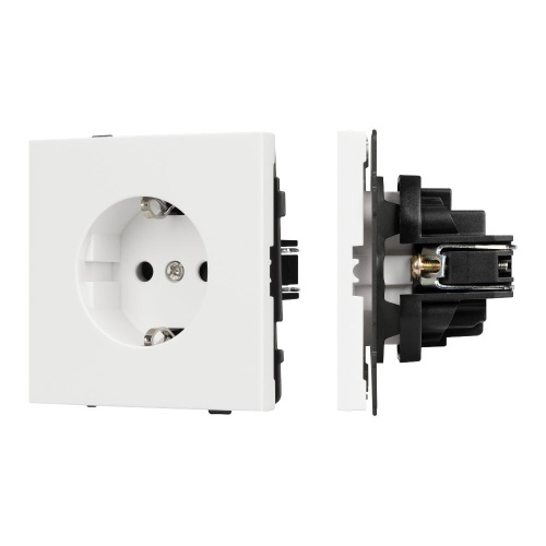 Механизм электрической розетки SCT-TENDO-MEU1-SFPL-WH (230V, 16A) (Arlight, Матовый белый)